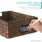Best Choice Products Set of 4 16x12in Woven Water Hyacinth Pantry Baskets w/ Chalkboard Label, Chalk Marker